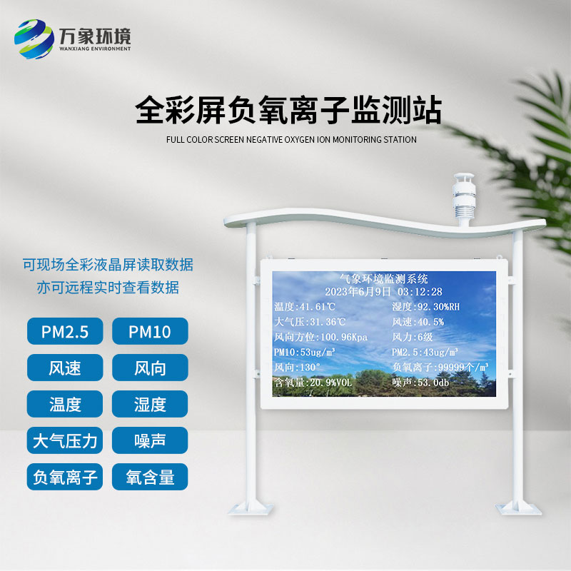 高智能負氧離子監測站——環境監測領域的佼佼者