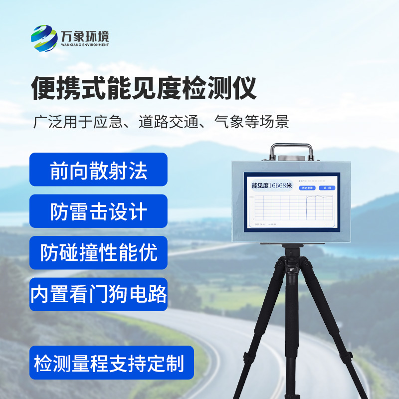便攜式能見度檢測儀：廣泛用于應急、道路交通、氣象等場景能見度檢測