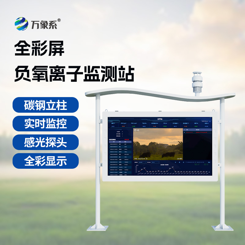 一屏讀懂空氣質量：高智能負氧離子監測站的小神通